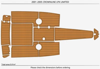 2001-05 Crownline Lpx Limite - SIZE: 5.81
