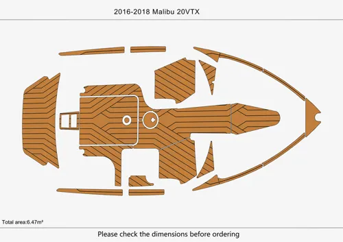 2016-18 Malibu 20 VTX - SIZE: 6.47