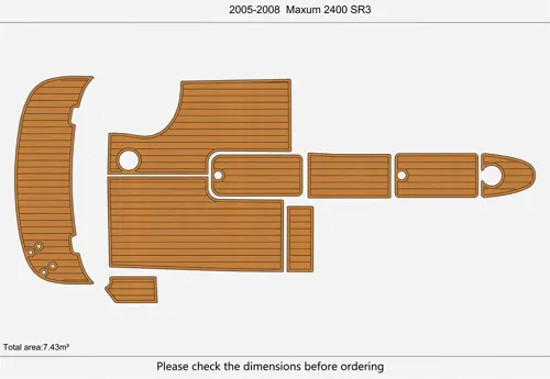 2005-08 Maxum 2400 SR3 - SIZE: 7.43
