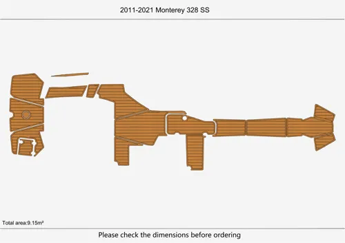 2011-21 Monterey 328 SS - SIZE: 9.15