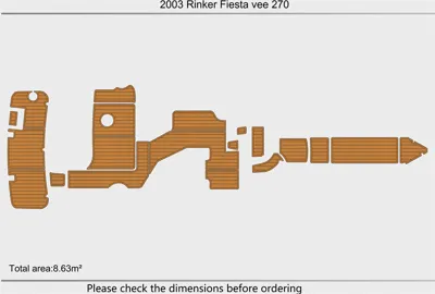 1999-05 Rinker 270 FIESTA VEE EC - SIZE: 8.63