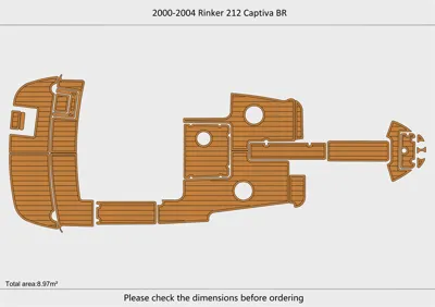 2000-04 Rinker 212 CAPTIVA BR - SIZE: 8.97