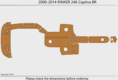 2006-14 Rinker 246 CAPTIVA BR - SIZE: 7.57