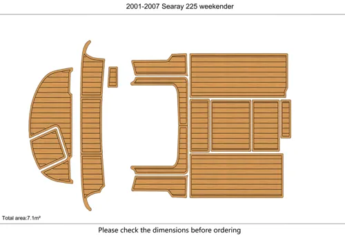 2001-07 Sea Ray 225 WEEKENDER - SIZE: 7.1