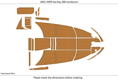 2001-09 Sea Ray 280 SUNDANCER - SIZE: 8.59