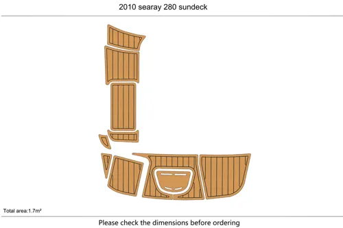 2009-15 Sea Ray 280 SUNDECK SWIM STEP - SIZE: 1.7