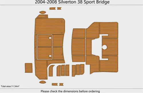 204-08 Silverton Yachts 38 SILVERTON SPORTS BRIDGE - SIZE: 11.34