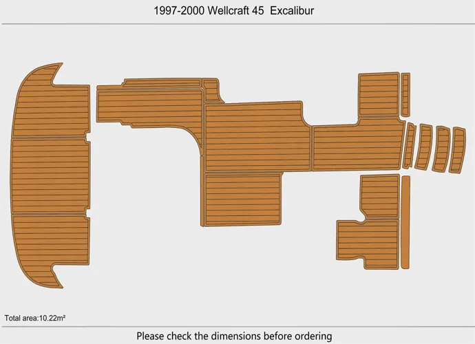 1997-00 Wellcraft 45 EXCALIBUR - SIZE: 10.22